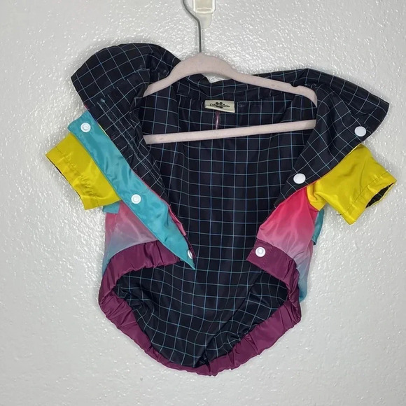 Posh Paws Hawaiian Multi Color Collard Shirt Dog Attire - Picture 5 of 9